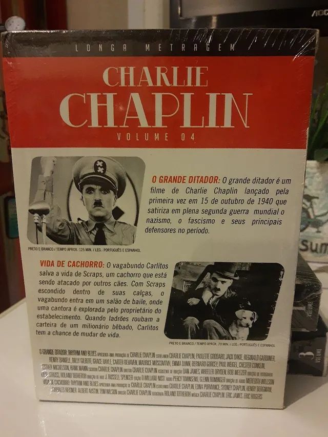 DVD- BOX- CHARLIE CHAPLIN - EDIÇÃO ESPECIAL VOL.04 - Foto 2