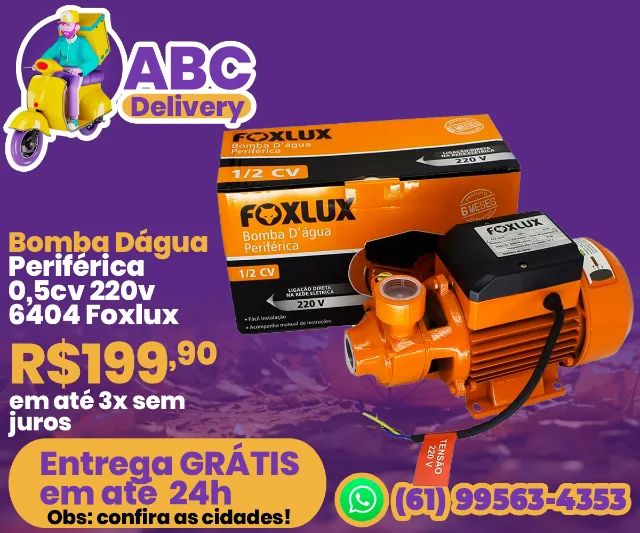 Bomba Dágua Periférica 0,5cv 220v 6404 Foxlux