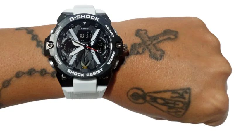 G-shock Casio Batman kit Branco + Preto estojo de aço  - Foto 5