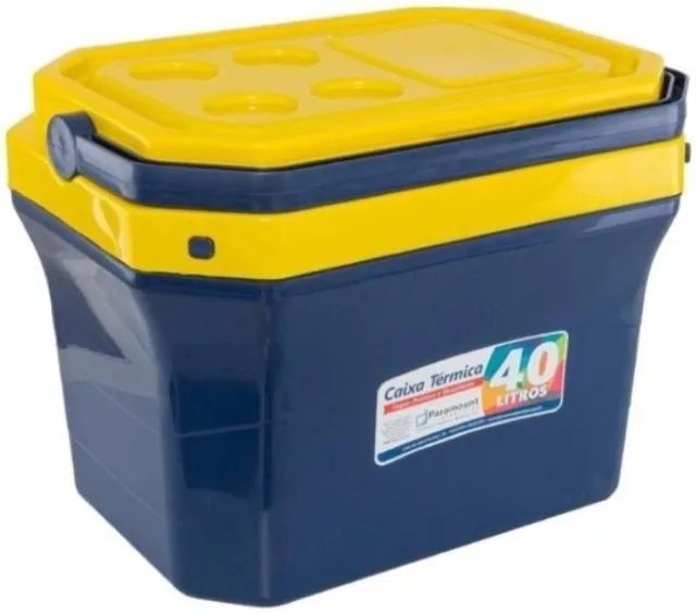 Cooler Caixa Termica 40Litros Suporta 55Latinha 8Garrafa 2Litros Praia Piscina Eventos PMT - Foto 3