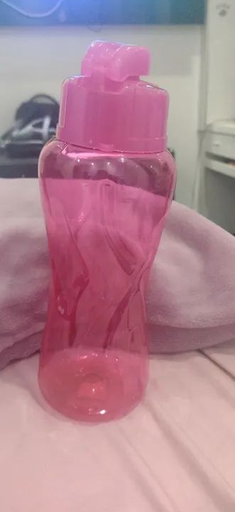 Garrafa de Água Rosa 900 ml - Foto 2