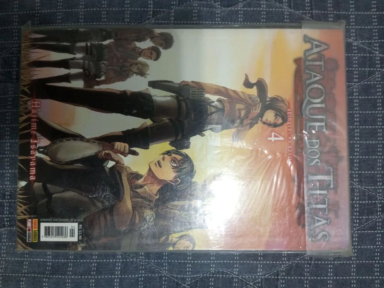 Mangá attack on Titan volume 4 Shingeki no kyojin Panini comics - Foto 2