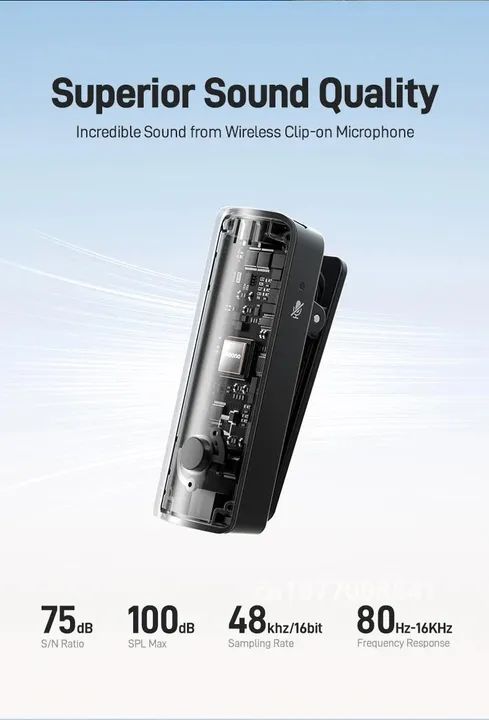Microfone Lapela sem fio maono para celulares iPhone 15 pro Max Android  - Foto 4