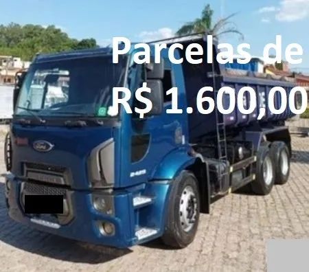 Ford Cargo 2429 2013 Caçamba Traçada Entrada mais Parcelas negocio rapido
