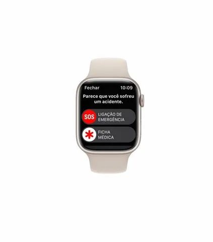 Apple Watch SE GPS  2° geração  40mm  Cor Starligth  Pulseira Esportiva Starligth Novo - Foto 3