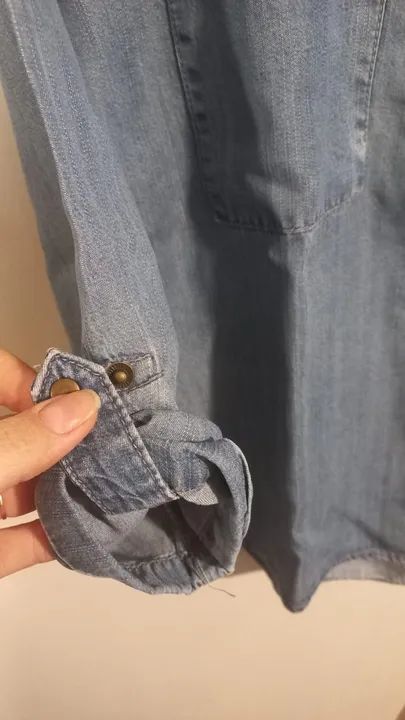Camisa jeans feminina  - Foto 3