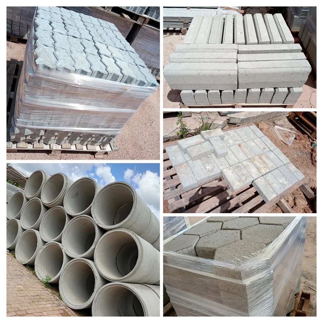 Muro pré-moldado, mourões ponta curva e reto, tubo de concreto, blocos, meio fio, bloquete - Foto 6