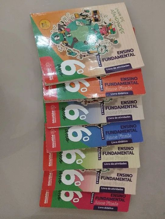 Coleção Livros Positivo Fundamental 6 ano - 1 ao 4 volumes - Foto 2