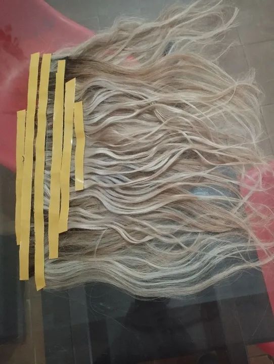 Cabelo brasileiro na fita adesiva incluso colocação 