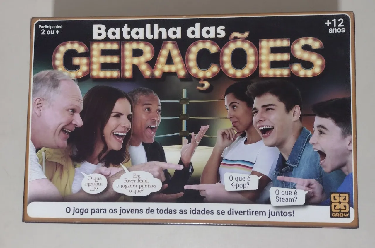 Batalha das gerações - jogo de tabuleiro