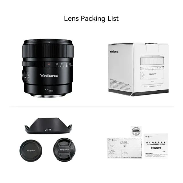 Lente YONGNUO YN11MM F1.8S para Sony Prime F1.8 de 11 mm