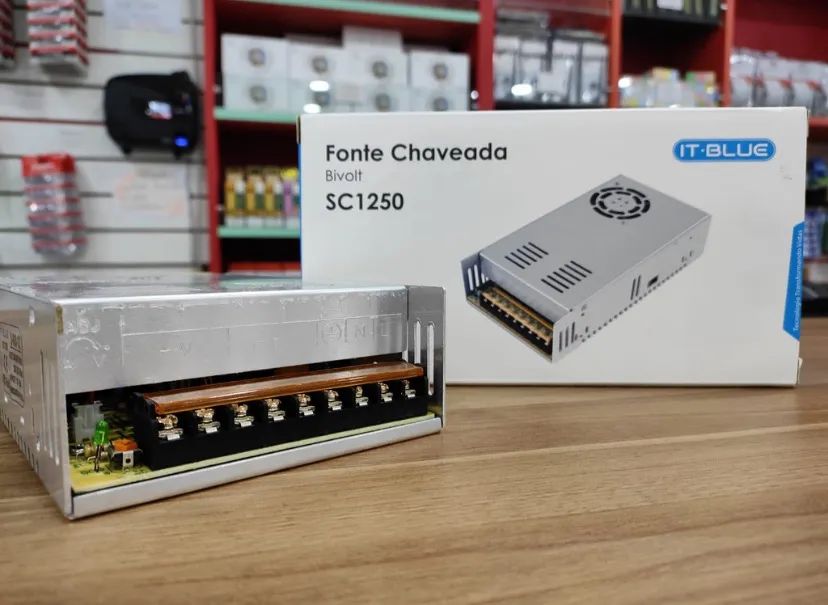 Fonte 50A para som automotivo nova na caixa 