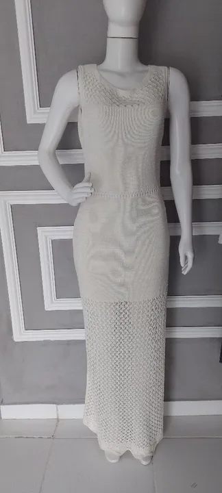 Vestido longo em tricô M