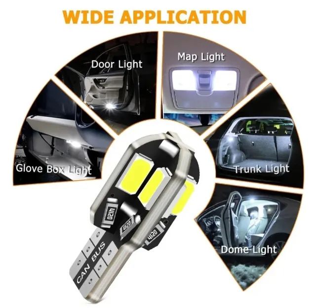lâmpadas pingos e torpedos placa ré etc.. para carros leds - Foto 4