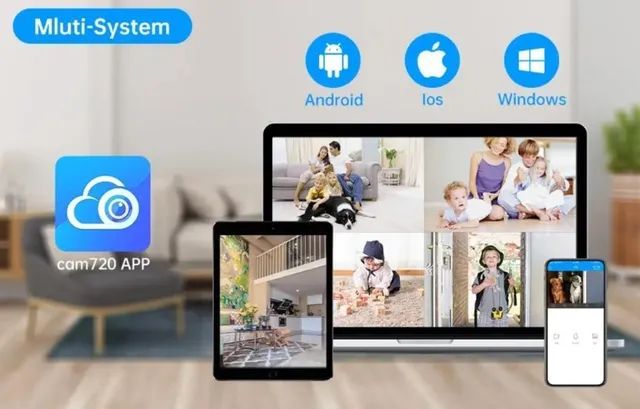 Câmera De Segurança Interna Wifi 5g Visão Noturna Jooan - Foto 4