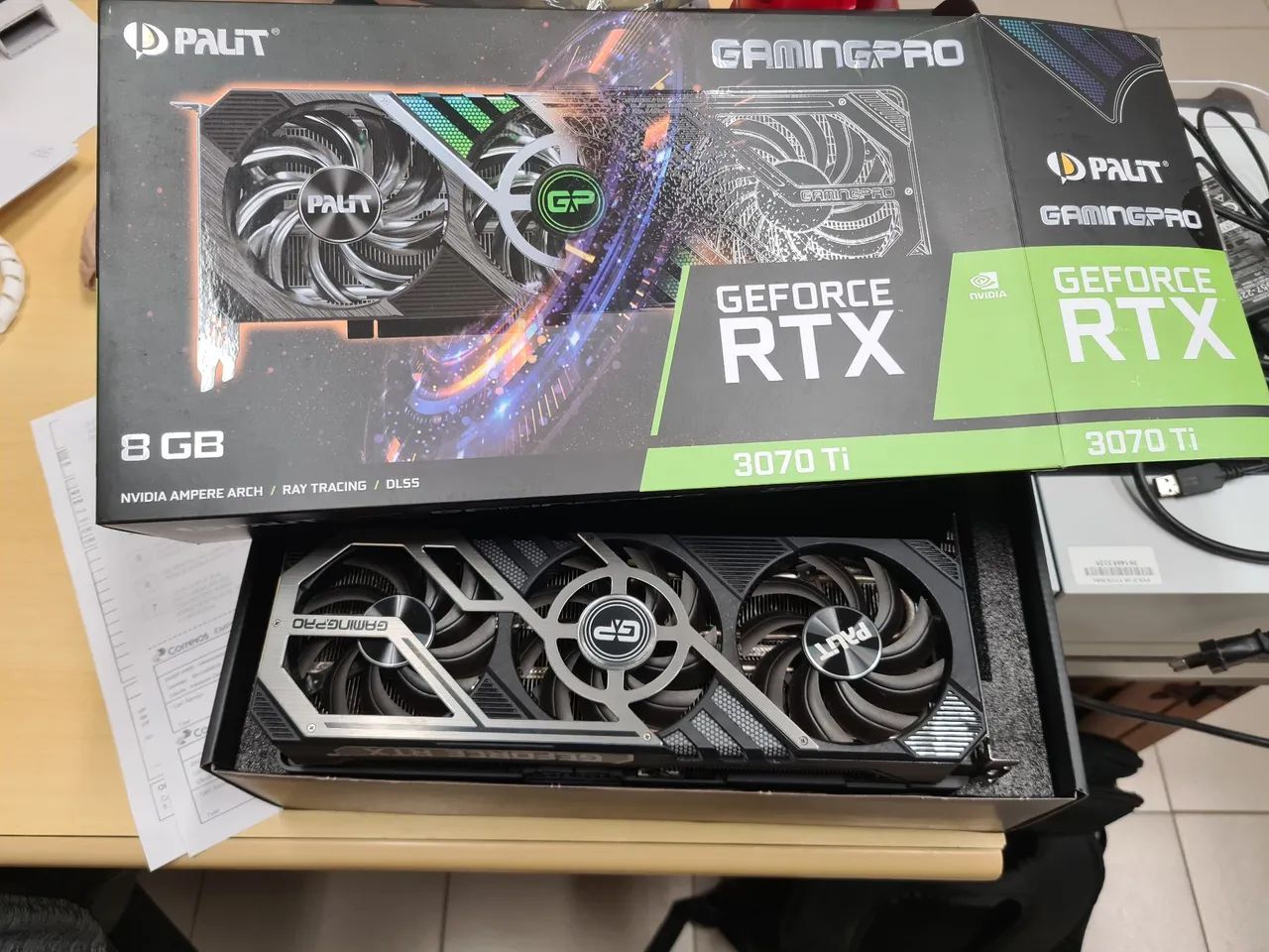 Placa de Vídeo Palit GeForce RTX 3070 Ti 8GB GamingPro