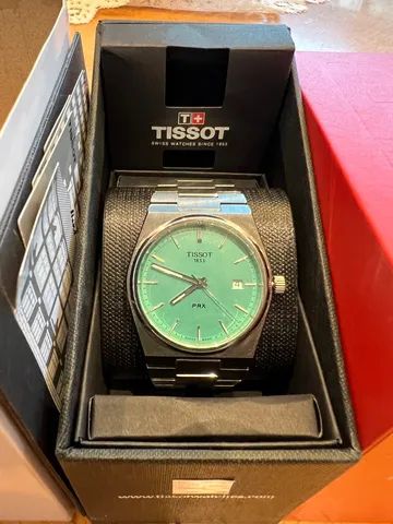 Rel gio Tissot PRX Menta Mint Green Verde Claro Tiffany