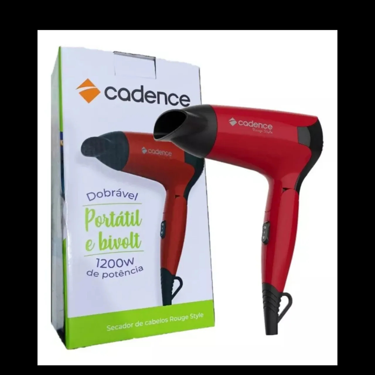 SECADOR CABELO BIVOLT COM GARANTIA 1200W