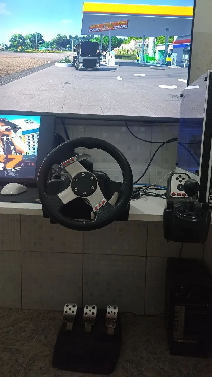 Volante G27 + PEDAL + CÂMBIO (leia descrição)