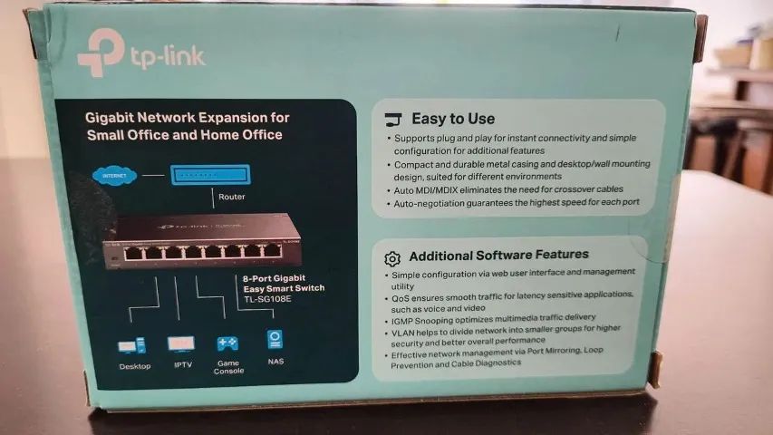 Switch TP-Link (LS108E) GigaByte - 8 portas Gerenciável  - Foto 3