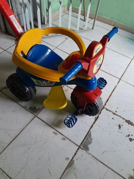 Triciclo infantil motoca azul  - Foto 2