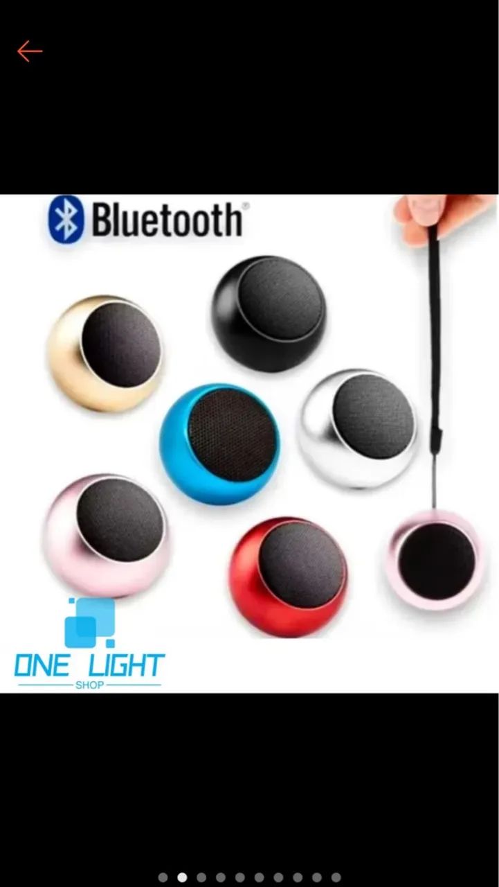 Mini Caixas de Som Bluetooth Portáteis - Diversas Cores64407621670915120