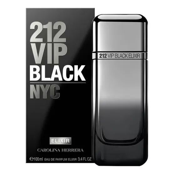 Carolina Herrera 212 Vip Black Elixir Masc Edp 100ml