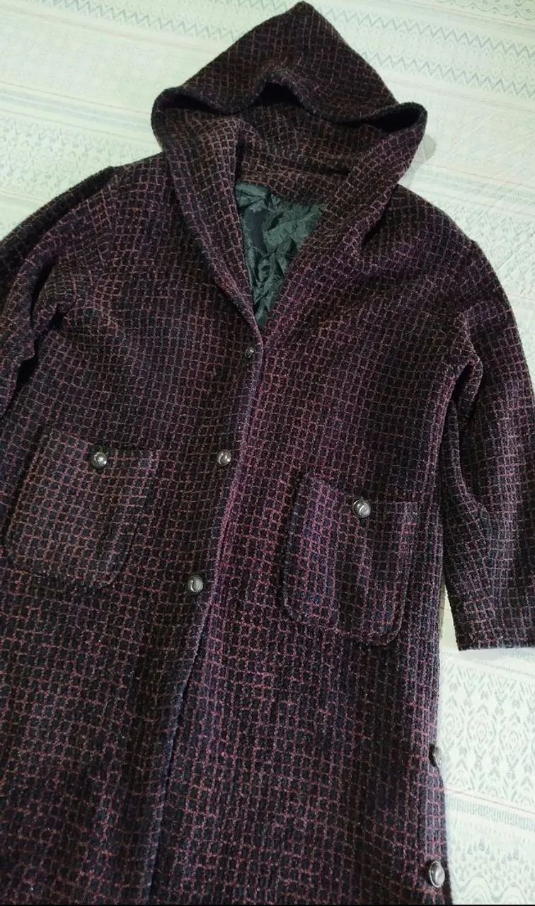 Casaco de lã com capuz - G - Foto 2