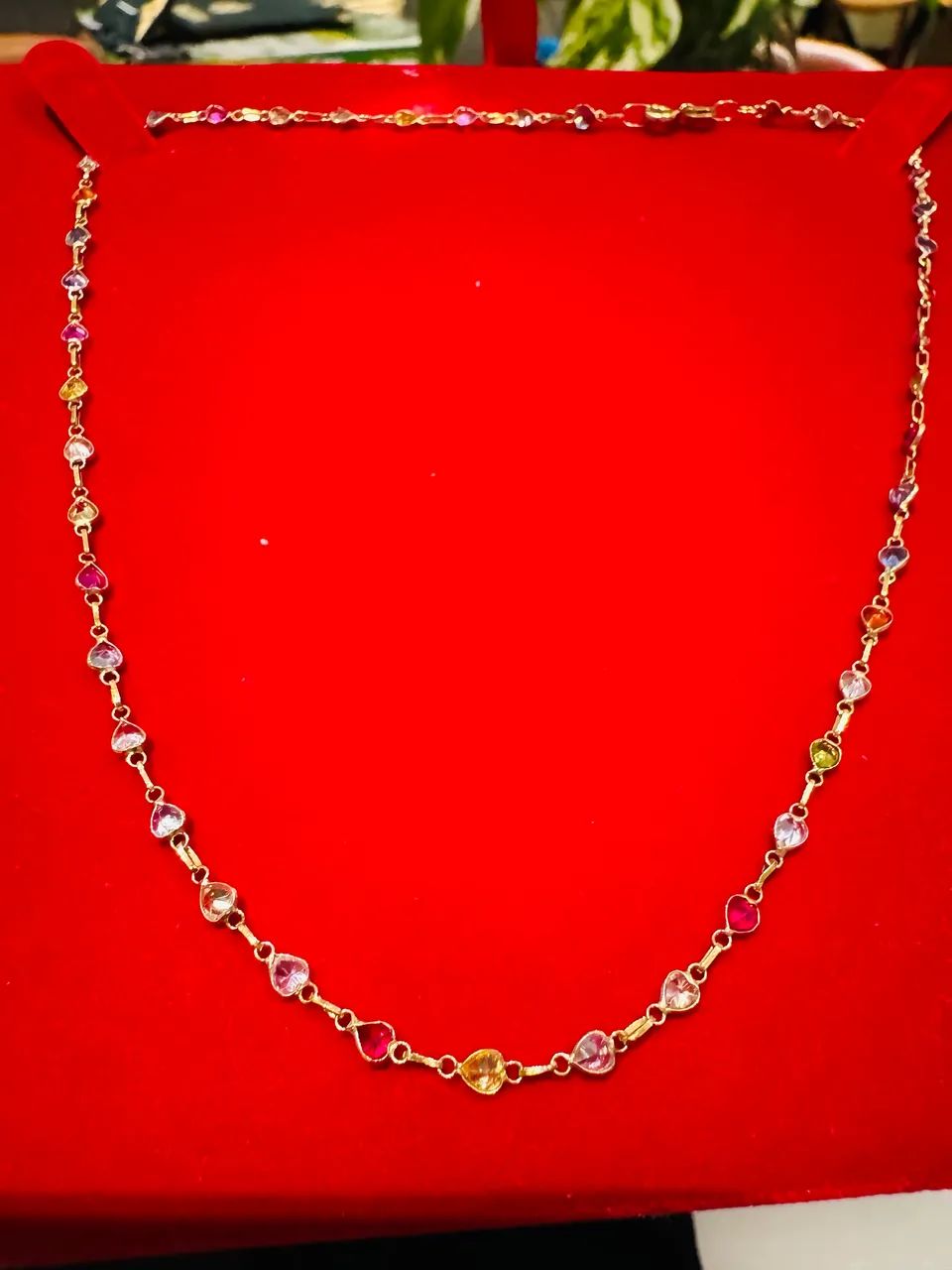 Corrente de ouro 18 com pedras  - Foto 4