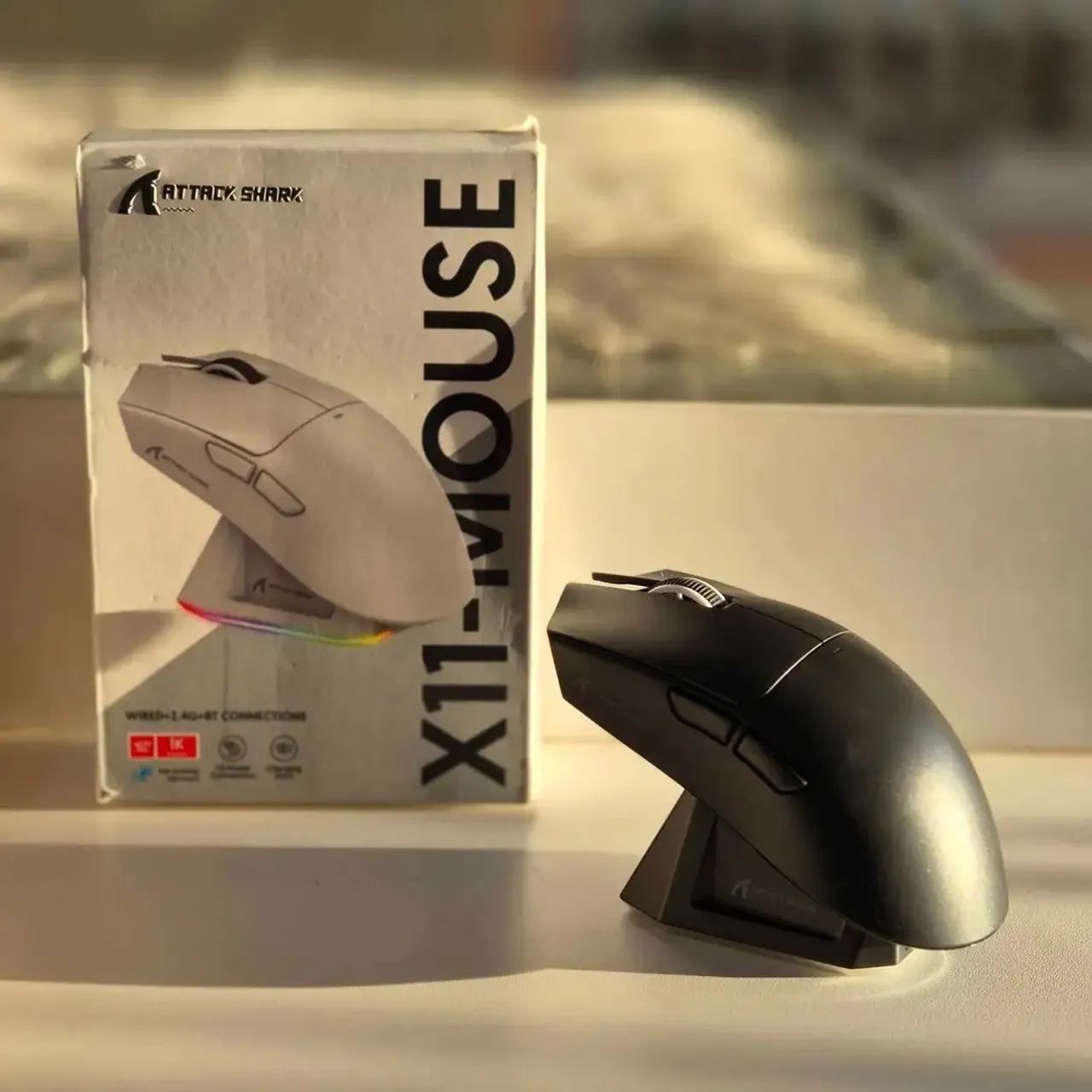 Mouse Gamer Sem Fio Attack Shark X11 Novo Lacrado