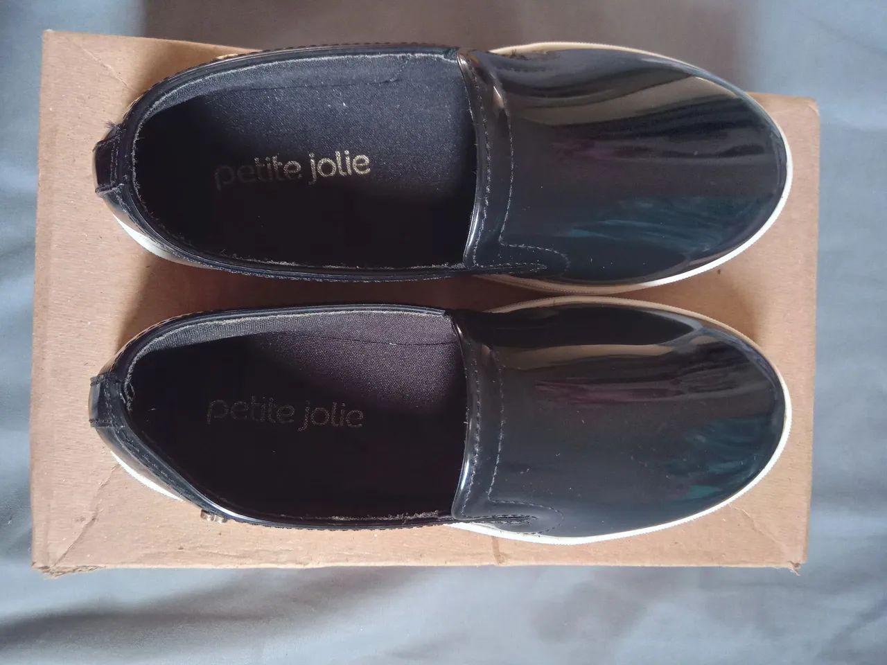 Sapatilha NUNCA USADA 31/32 Infantil Petite Jolie - Preto - Foto 3