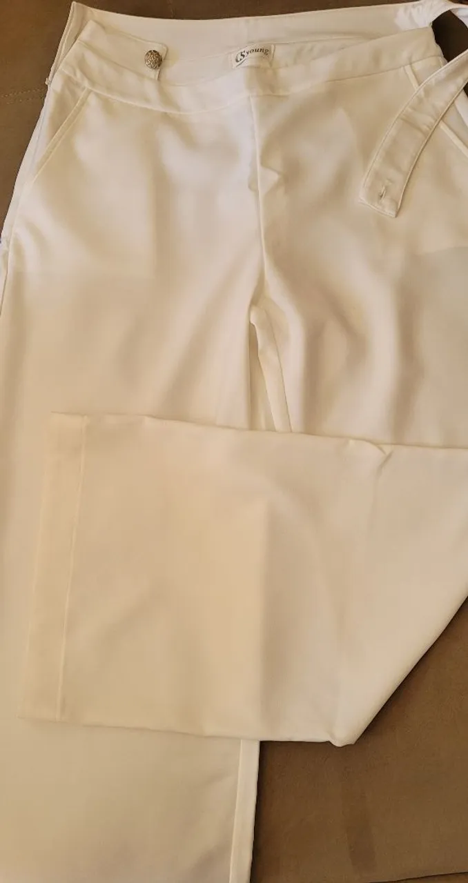 Calça Social Branca Elegante