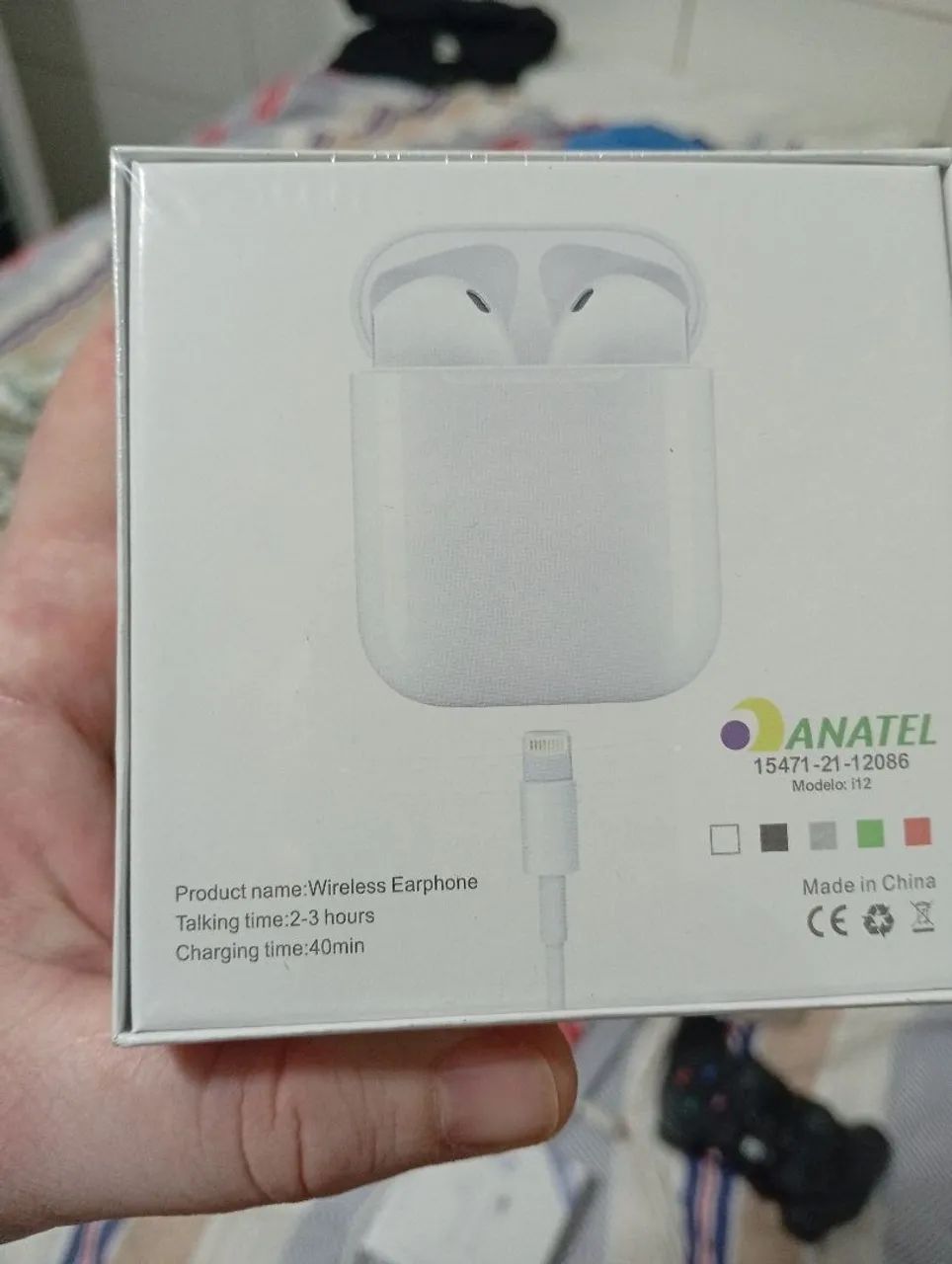 Fone de Ouvido Bluetooth i12 TWS - Novo - Foto 2