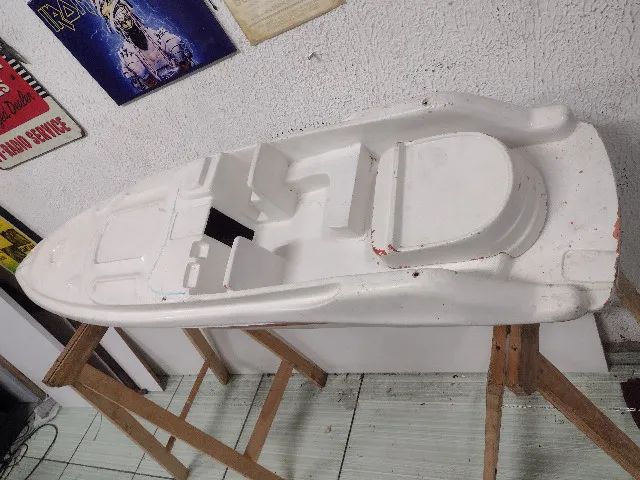 barco lancha grande de fibra para controle remoto - Foto 3