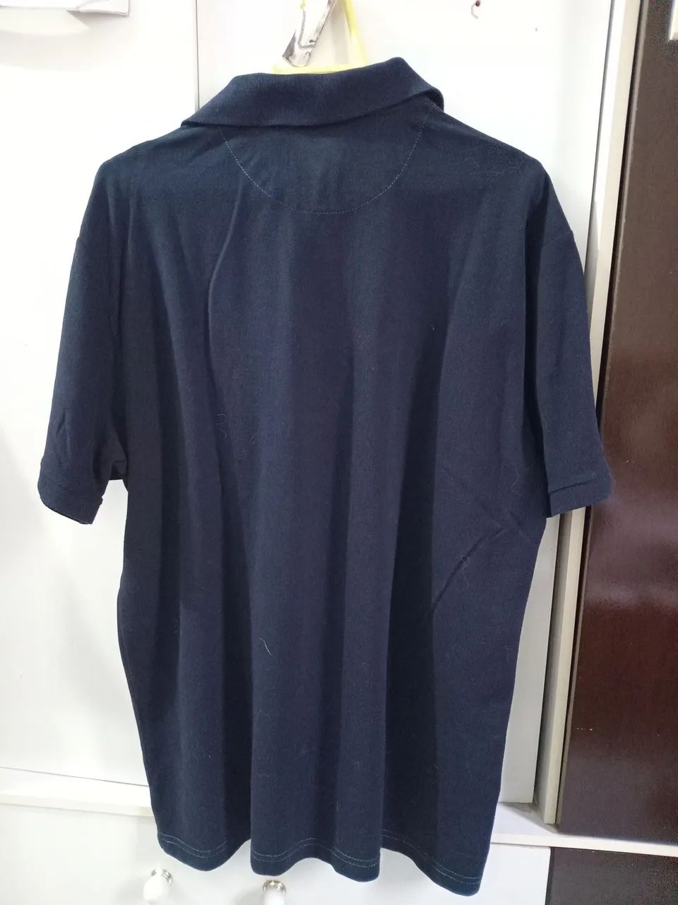 Camisa Polo Azul Escuro - Foto 5