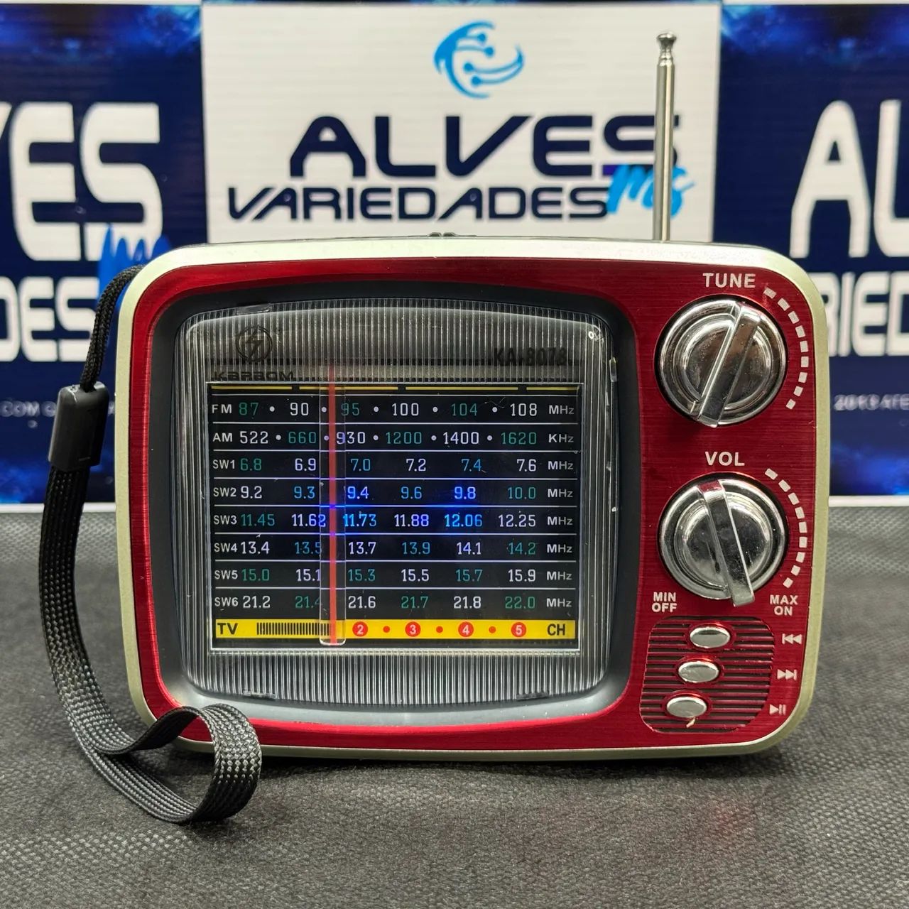 Rádio FM estilo retrô com bluetooth  - Foto 2