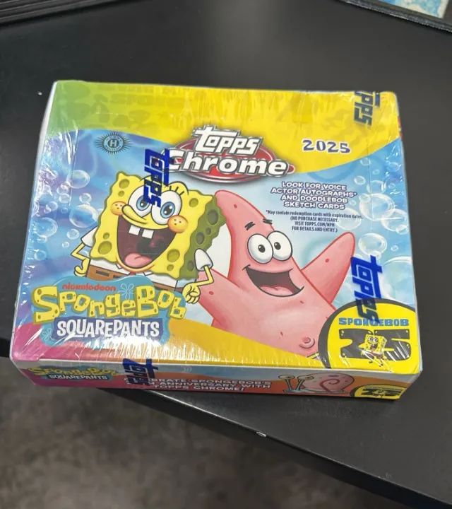Topps Chrome - Bobesponja - Hobby Box - Item raro, importado dos EUA!