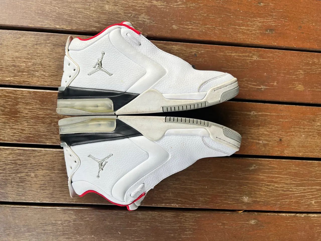 Tênis Air Jordan Big Fund White Silver