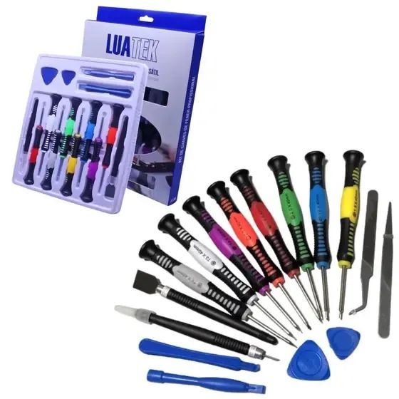 Jogo de Chave de Fenda Para Celular Kit com 16 Peças - Luatek LK-2811 - Foto 3