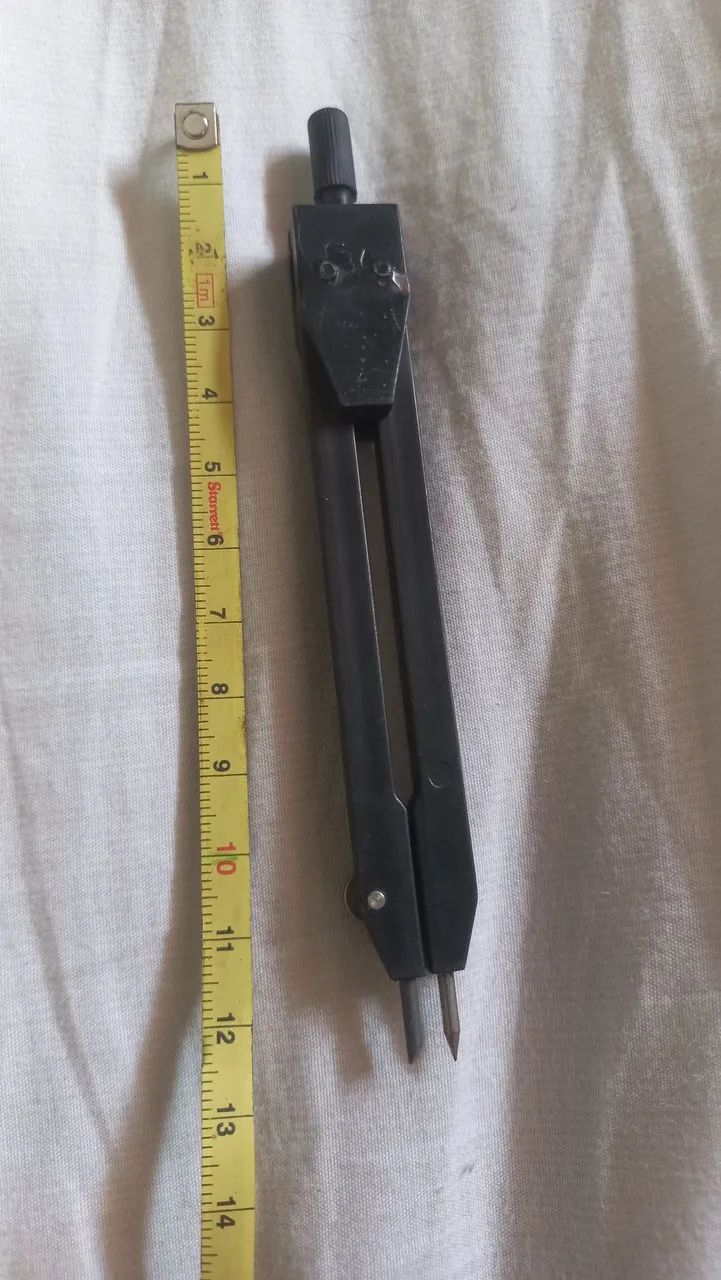 Antigo compasso escolar labra antiguidade sem uso antigo material escolar anos 80/90/2000 - Foto 4