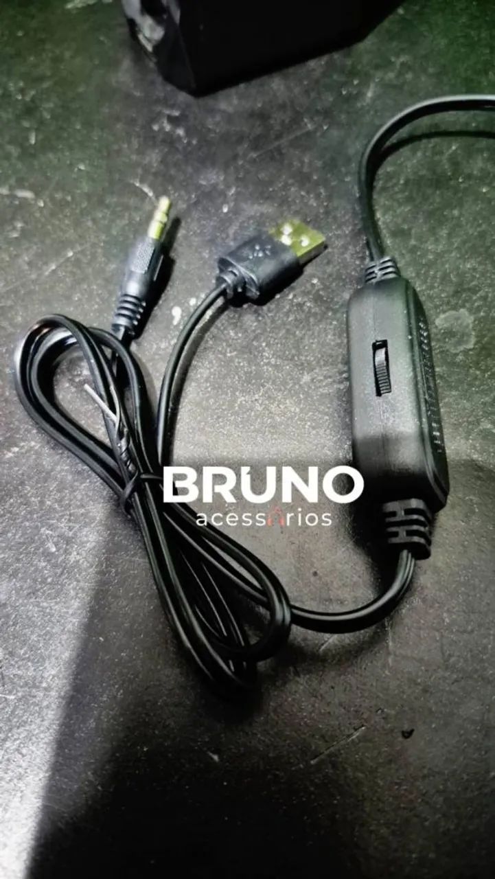 Caixa de Som para Pc com saída Auxiliar e USB <br><br>- Caixa de som com Led RGB - Foto 3