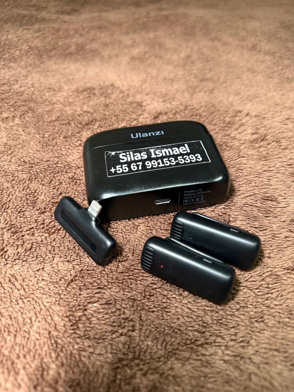 Vende-se Microfone Sem Fio Ulanzi J12 - Duplo (2 Transmissores) - Foto 2