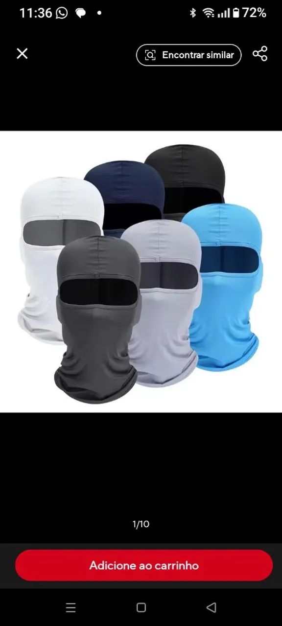 Balaclava para moto bicicleta - Foto 4