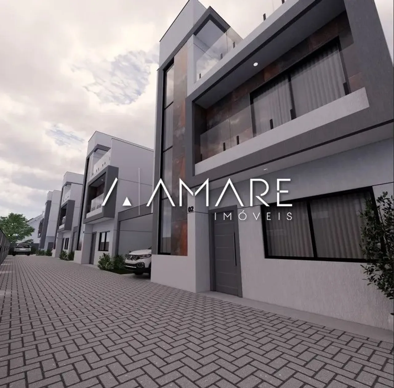 SOBRADOS EM CONDOMINIO - CAPÃO RASO - 03 SUITES - 02 VAGAS - R$850.000,00