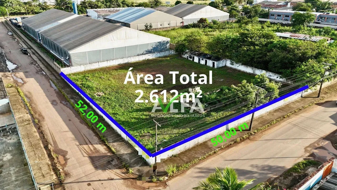 Excelente Terreno à venda, 2612 m² por R$ 1.500.000 - Industrial - Porto Velho/RO