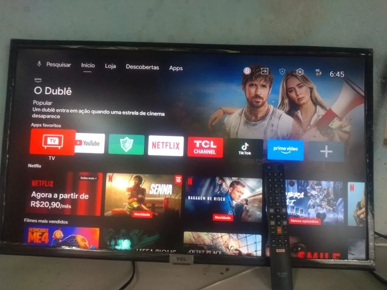 TV TCL Smart 32 com controle remotowifi YouTube Android bluetooth  - Foto 2