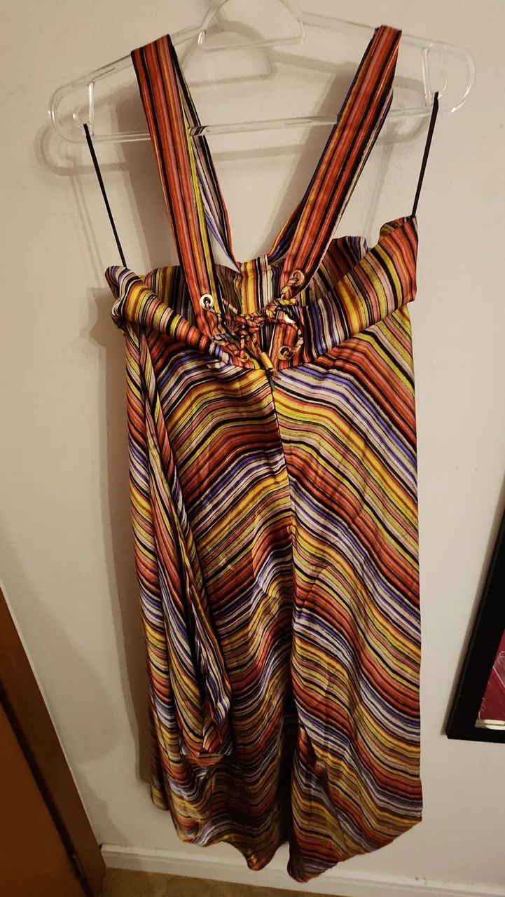 Vestido Colorido com Listras - Foto 2