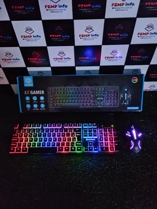 KIT Teclado e Mouse Gamer RGB Anti Ghosting Anti Respingo TPC-096KP (Novo, com Garantia) - Foto 2