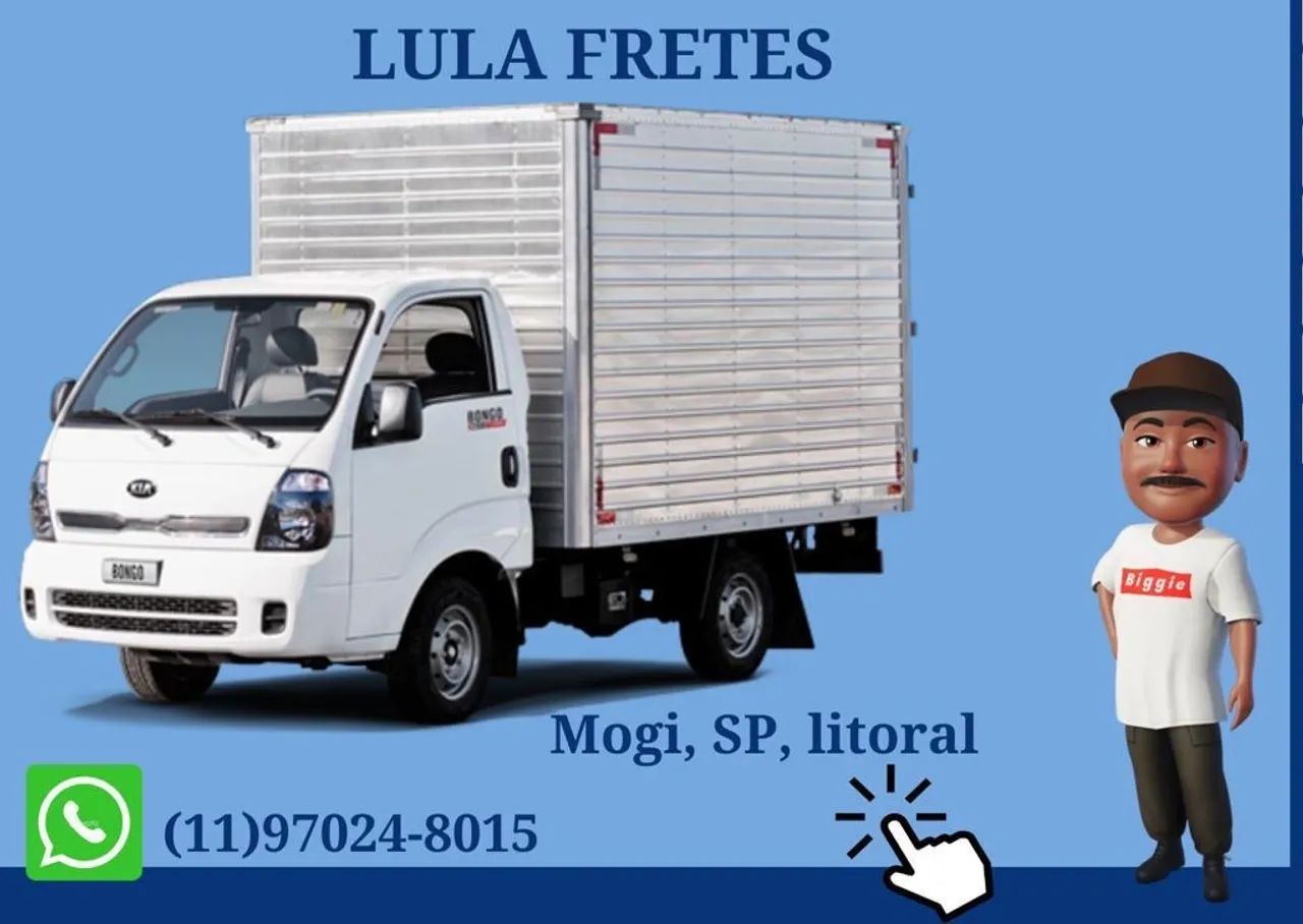 Fretes e mudanças Mogi das Cruzes e região, São Paulo e litoral praia 