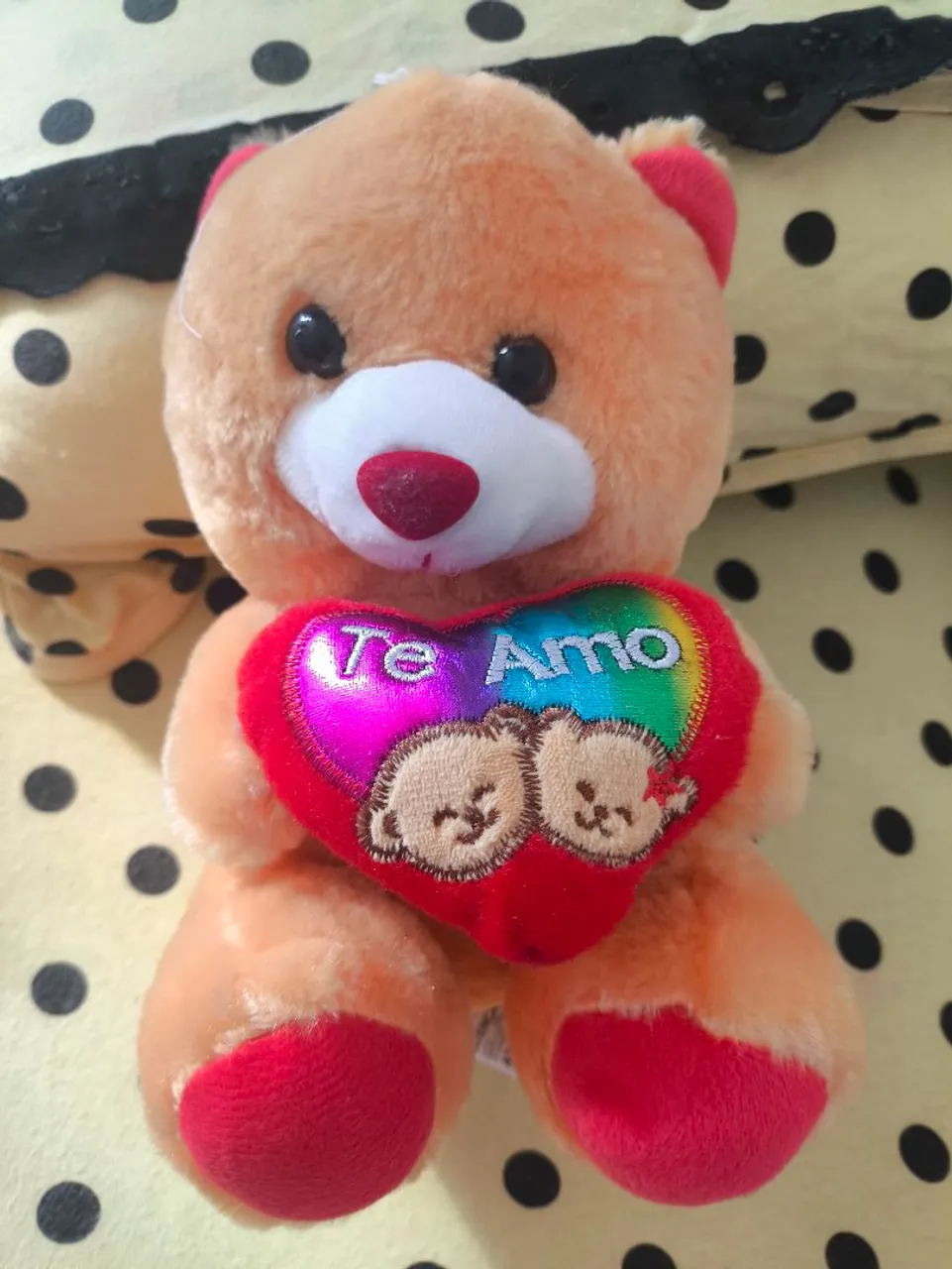 Ursinho de Pelúcia com Coração 'Te Amo'